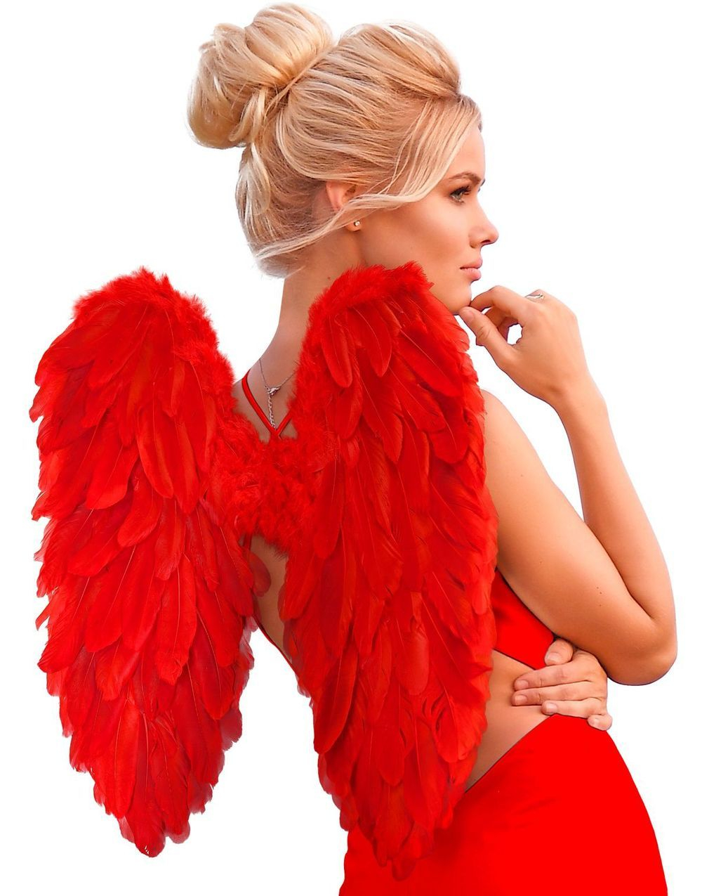 Røde Englevinger 50x50 cm