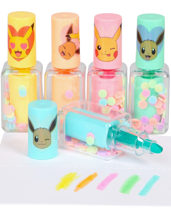 5 stk Pastellfarget Pokemon Highlightere