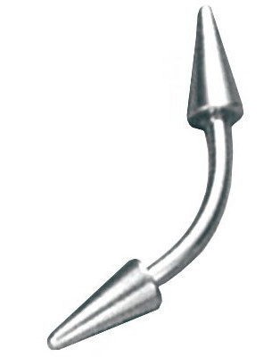 On The Edge Silver - 1,2 x 8 mm Øyenbrynspiercing