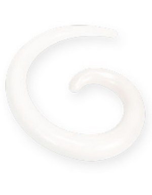 Curl Akryl - Kremhvit Ørepiercing