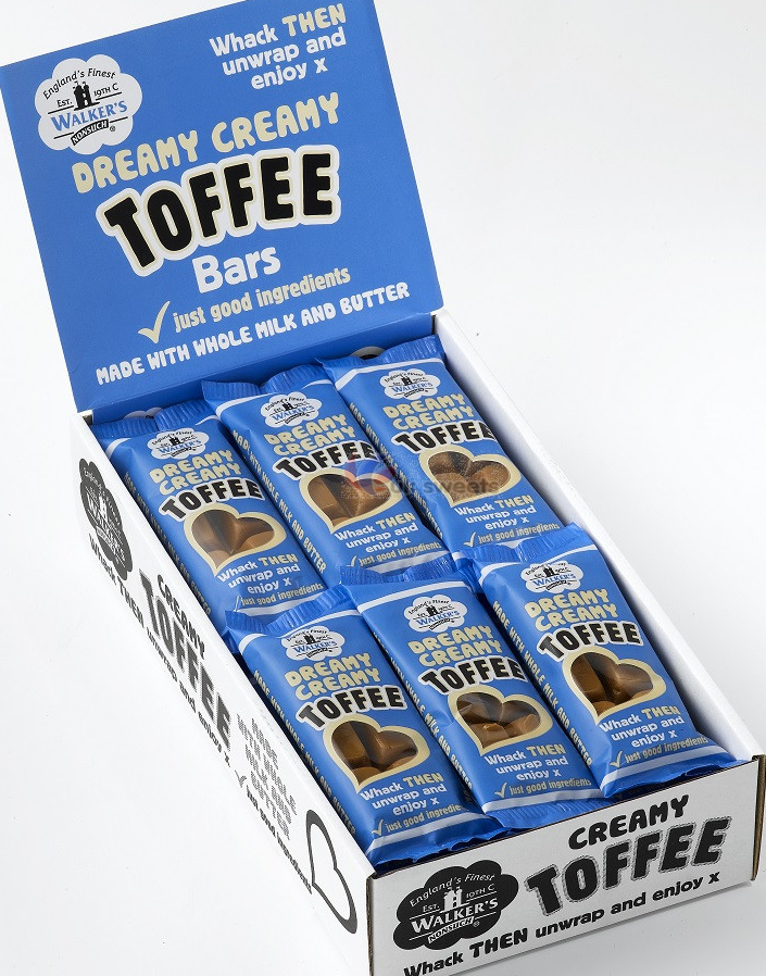 24 stk Walkers Dreamy Creamy Toffee Bar - Eske med Karamell-Barer