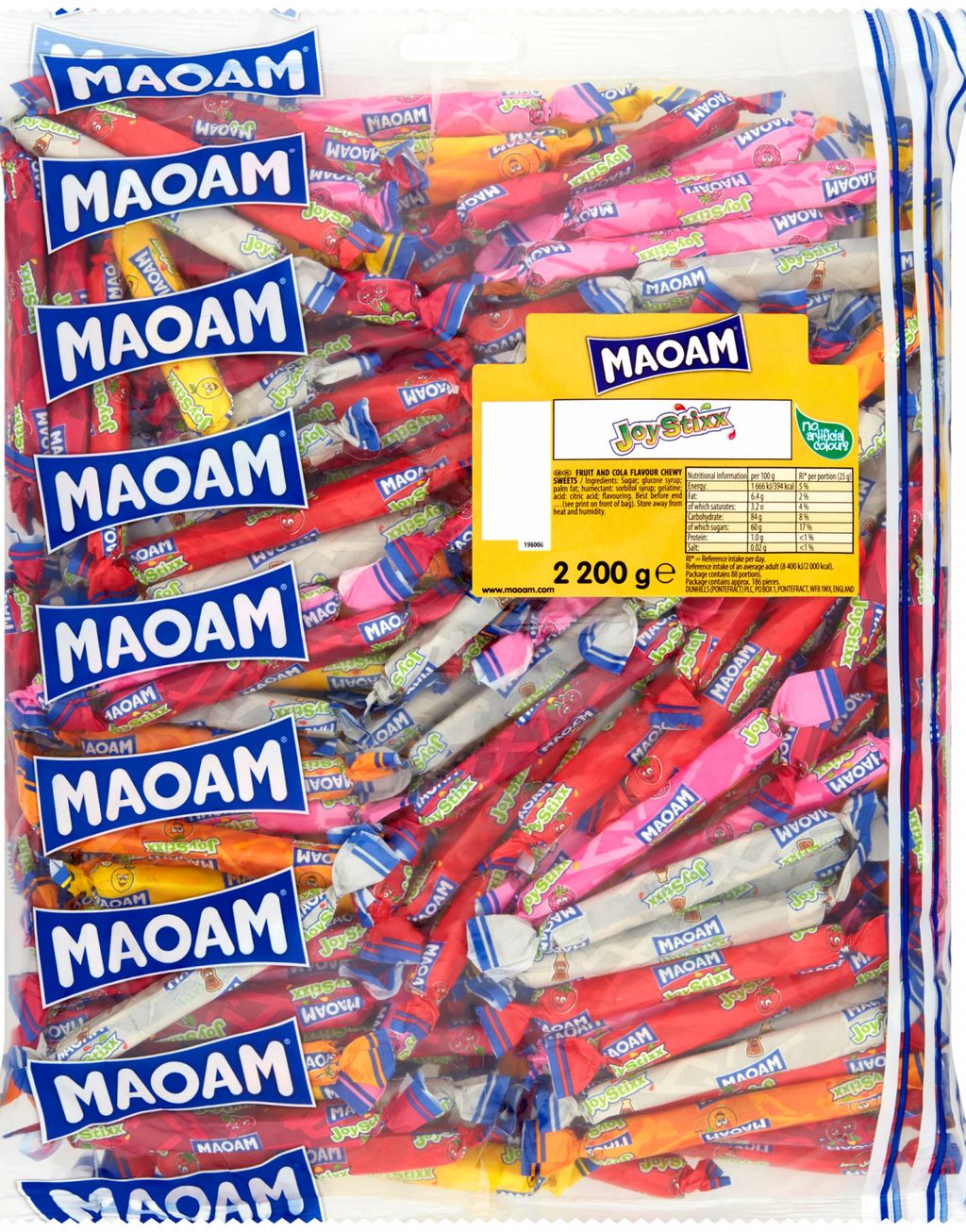 2,2 kg Haribo Maoam Joystixx - STOR Pose med Karameller