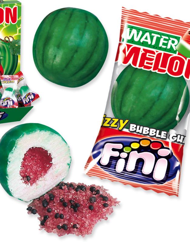 Fizzy Watermelon / Vannmelon Tyggegummi - Fini