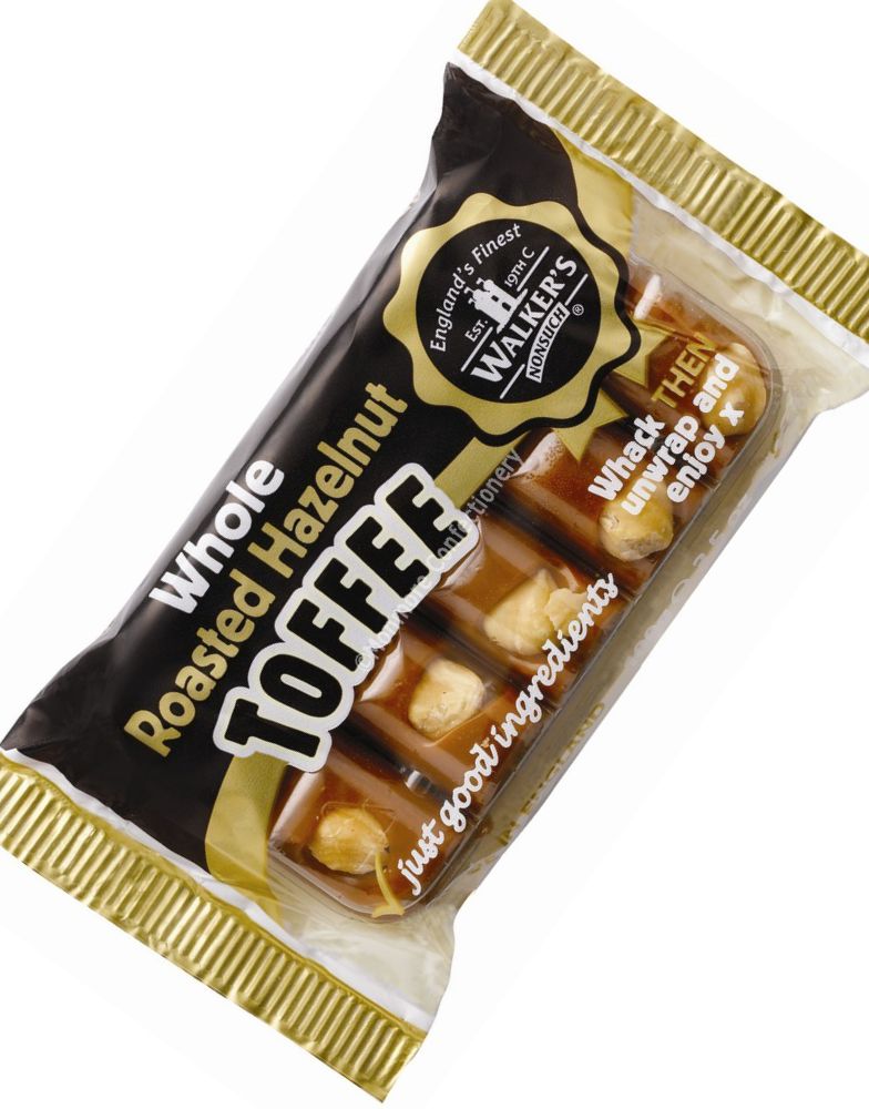 Walkers Roasted Hazelnut Toffee Bar 100 gram