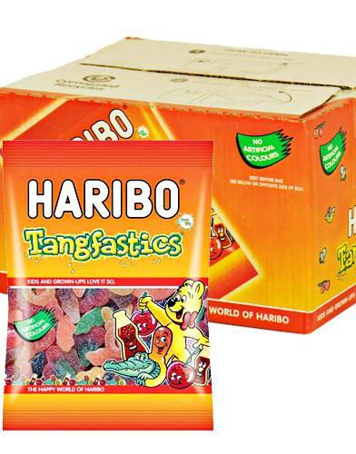 100 stk Haribo Tangfastics minis av 16 gram - Hel Eske
