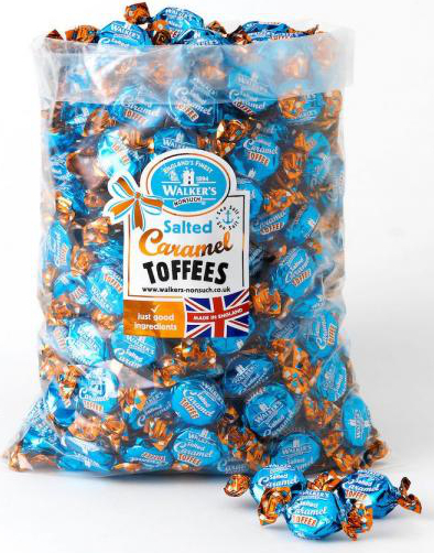 2,5 kg Walkers Salted Caramel Toffees - Stor pose