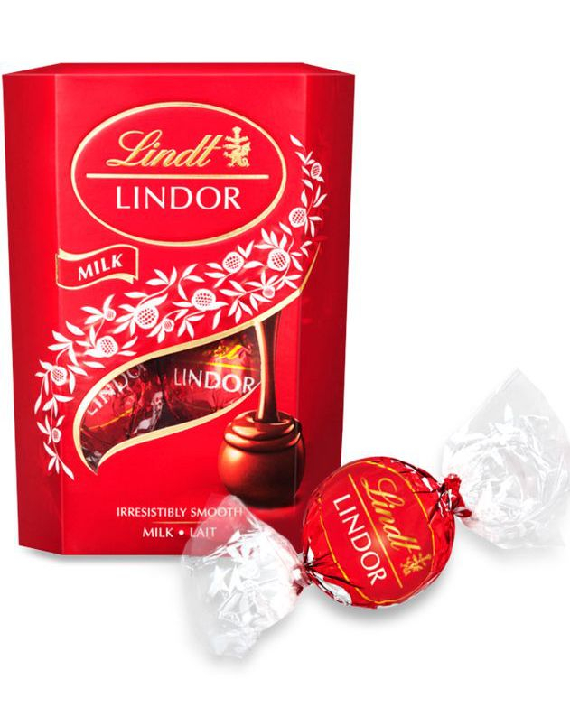 Bilde av Lindt Lindor Milk Chocolate - Melkesjokolade Trøfler Med Fyll 200 Gram