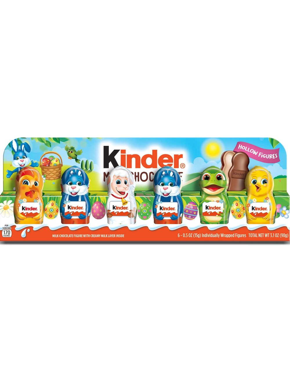 Kinder Milk Chocolate Easter Mini Figures - Melkesjokoladefigurer med Påsketema 90 gram