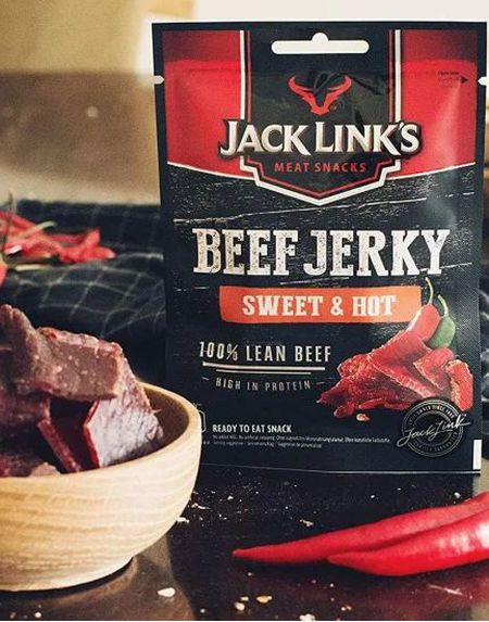 Jack Link's Protein Snacks Beef Jerky Sweet & Hot 25 g (USA Import)