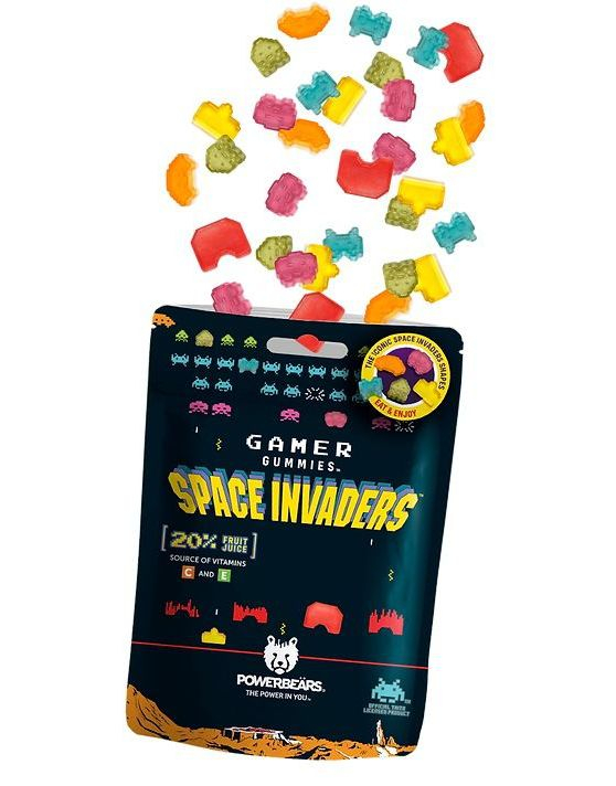 Offisiell Space Invaders Vingummi - 50 g - Gamer Gummies