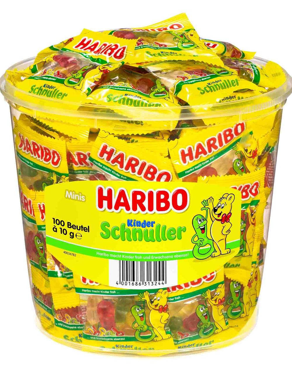 100 stk Haribo Vingummismokker Minis 1 kg