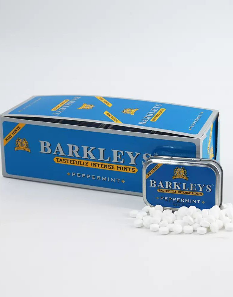12 stk Barkleys Sugarfree Peppermint Tasteful Intense Mints - Hel Eske
