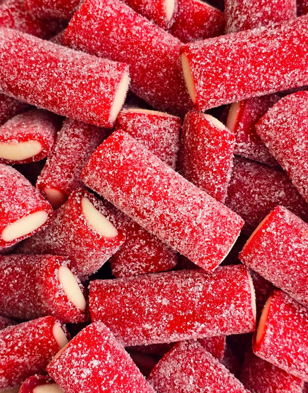 1 kg Vidal Sure Tykke Jordbær Lakrisstenger i Pose