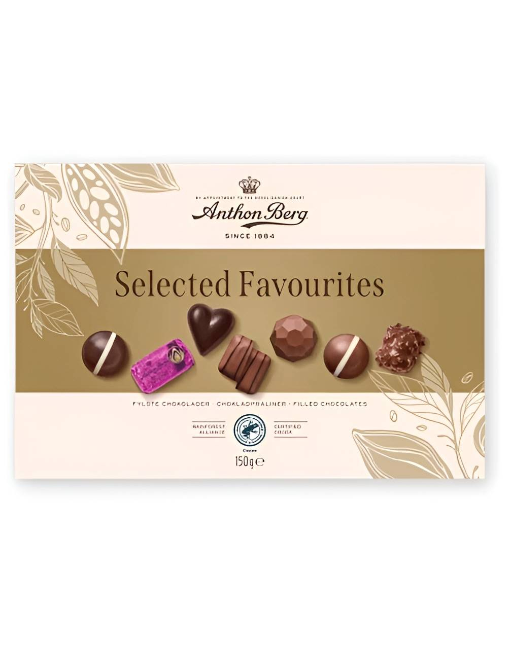 Anthon Berg Selected Favourites - Eske med Forskjellig Sjokoladekonfekt 150 gram