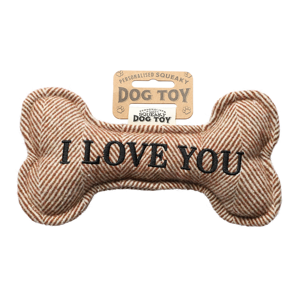 I Love You - Leketøy for Hund med Lyd - 20 cm