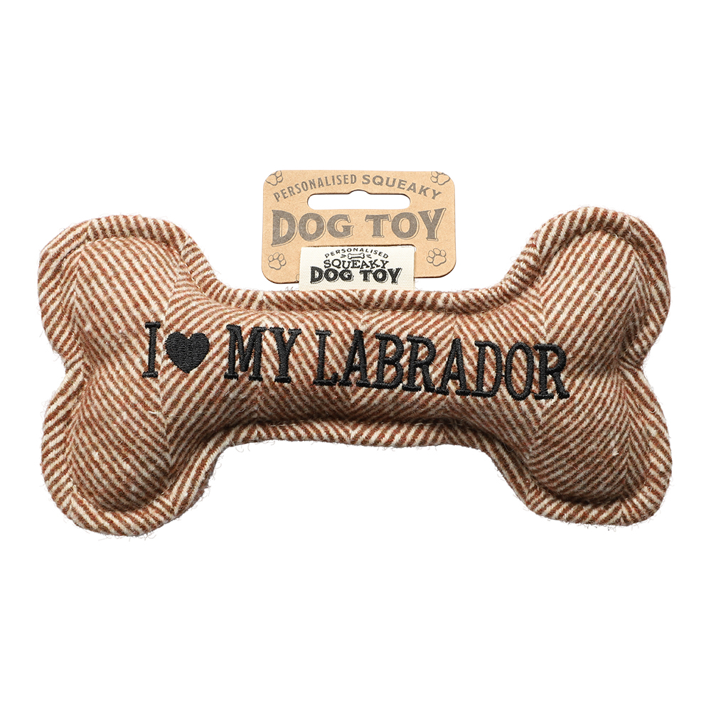I <3 My Labrador - Leketøy for Hund med Lyd - 20 cm