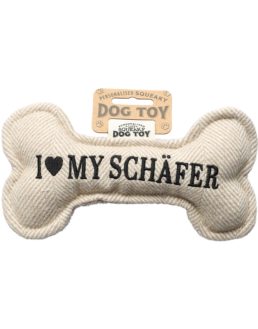 I Love My Schäfer - Leketøy for Hund med Lyd - 20 cm