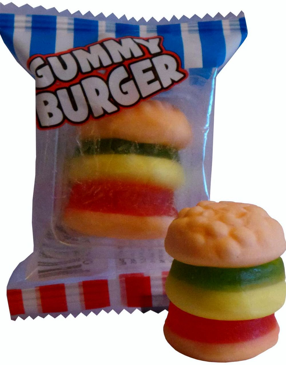 Bilde av 1 Stk Crazy Candy Factory Gummy Burger - Vingummi Mini Burger