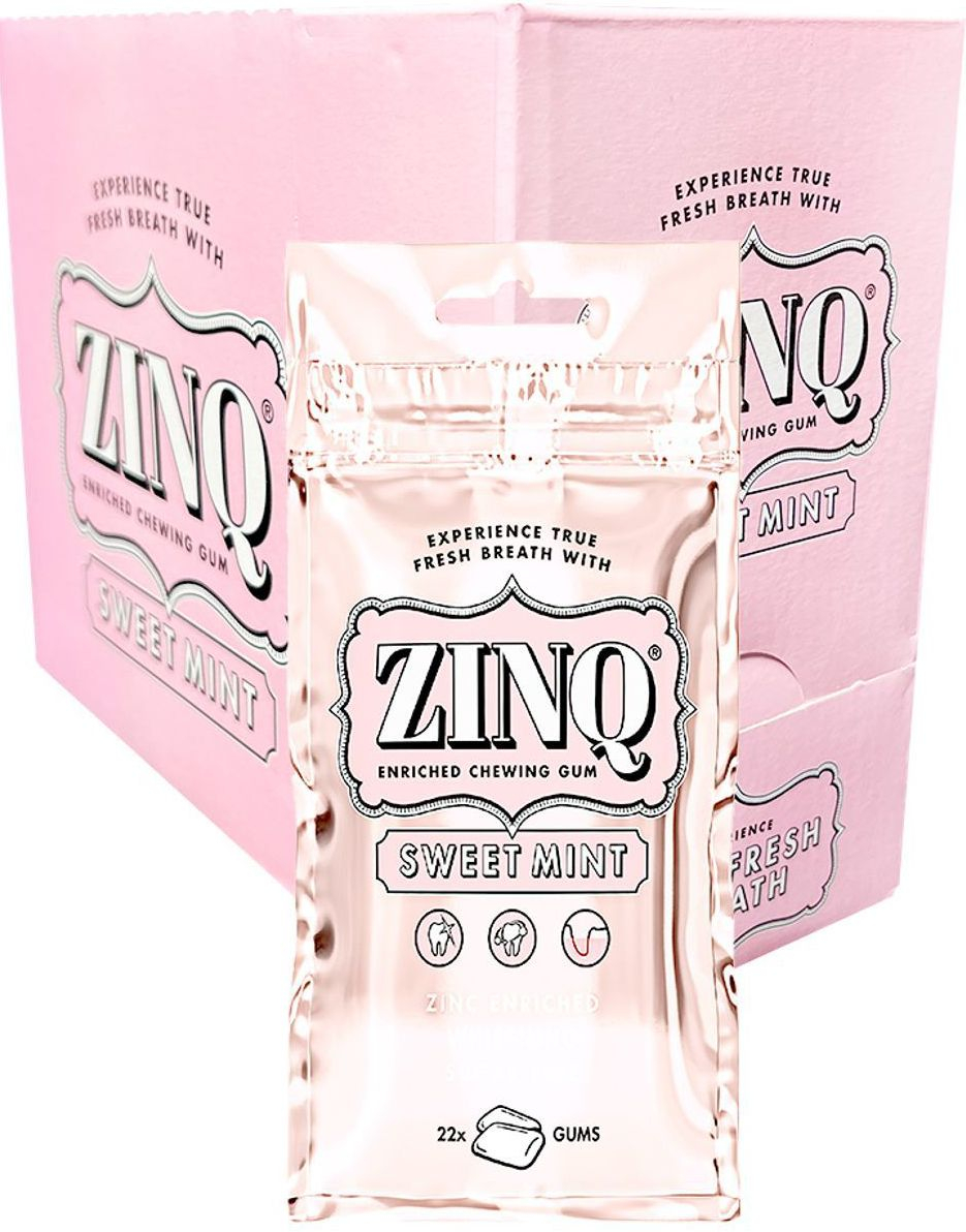 15 stk Zinq Tyggegummi med Sweet Mintsmak - Hel Eske 472 gram