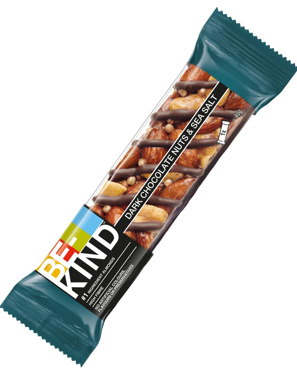 Be-Kind Bar Dark Chocolate Caramel Almond & Sea Sallt 40 gram