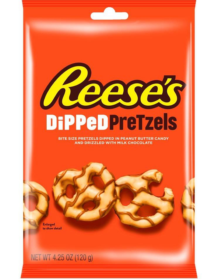Reese's Dipped Pretzels - Sjokolade og Peanøttsmørdyppede Pretzels 120g (USA Import)