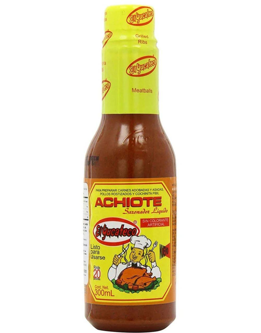 El Yucateco Achiote/Annatto - Flytende Krydderblanding/Marineringssaus 300 ml
