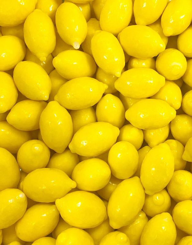 1 kg Fini Fizzy Lemons Gum - Sitronformet Sur Tyggegummi