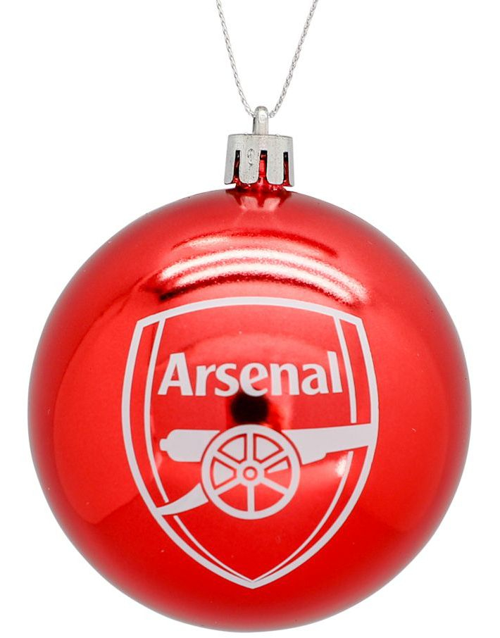 1 stk Offisiell Arsenal Julekule 8 cm
