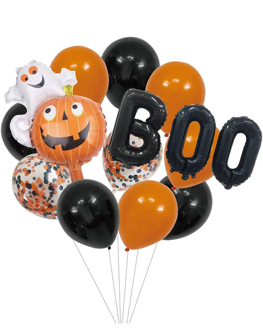 Halloween Ballongbukett 12 deler