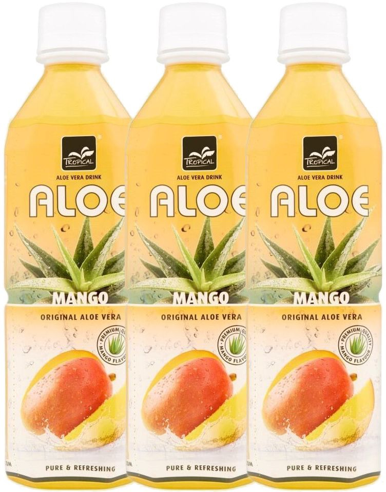 20 stk Tropical Aloe Vera Mango Leskedrikk 500 ml