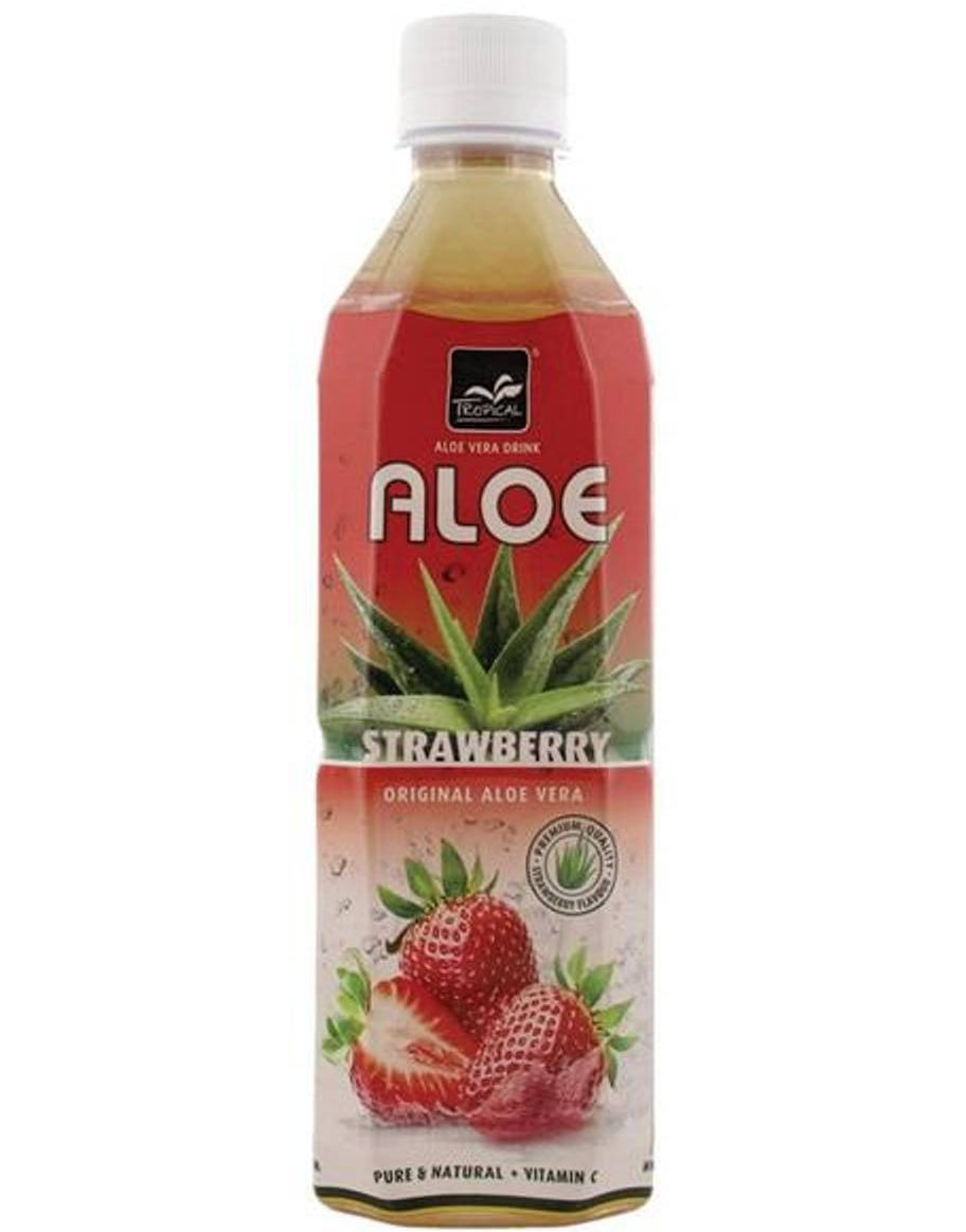 Tropical Aloe Vera Jordbær Leskedrikk 500 ml