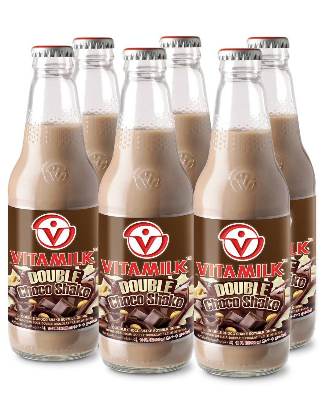 24 stk Vitamilk Soy Milk Double Chocolate - Soyamelk med Sjokoladesmak - Hel Eske 24x300 ml (Thailand)