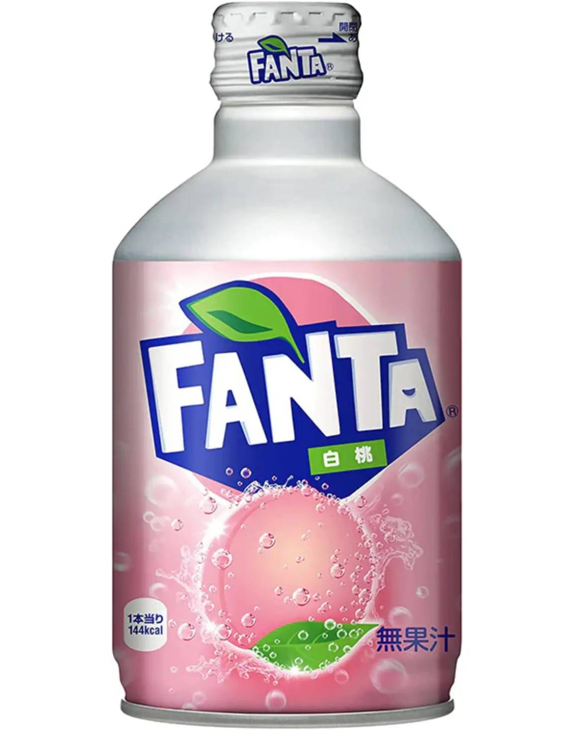 Fanta White Peach i Metallflaske 300 ml (Japan)