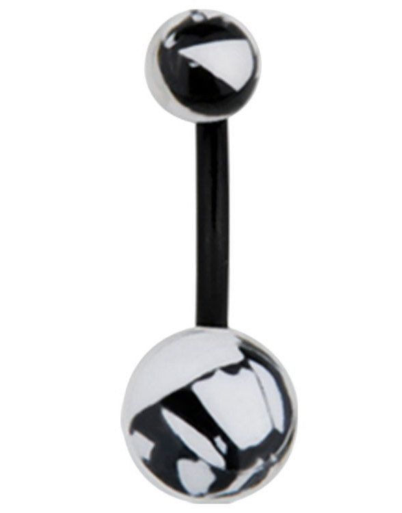 Sukkertøy Sort Navlepiercing