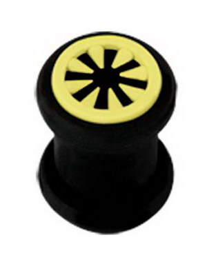 Monster Rims - Svart og Gul Piercing Tunnel