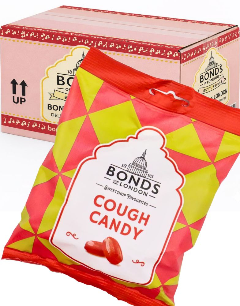 12 stk Cough Candy - Anis Sukkertøy - Bonds of London - Hel Eske 1,44 kg (UK)