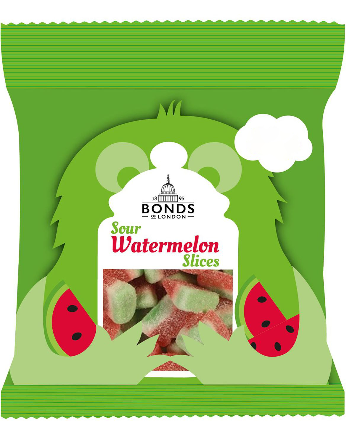 Sour Watermelon Slices - 55 g Bonds of London (UK)