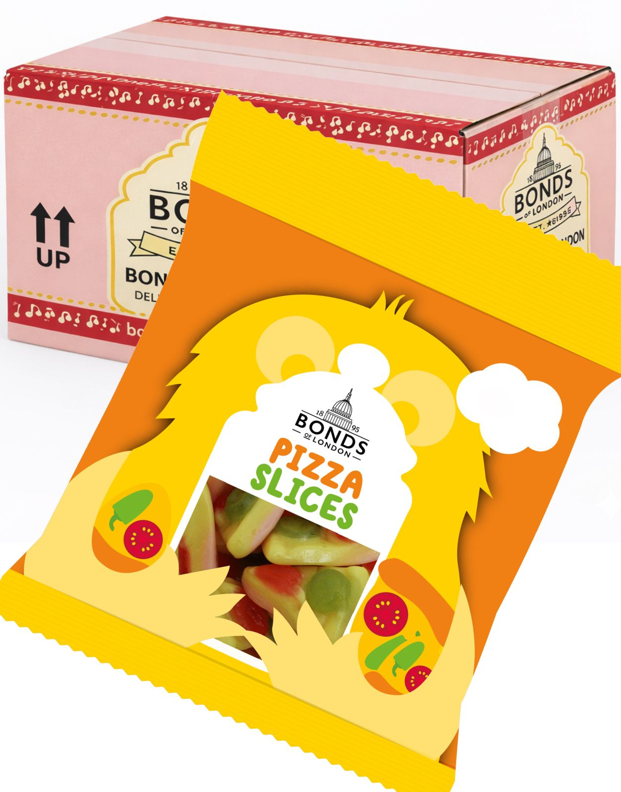 20 stk Pizza Slices - Bonds of London Hel Eske (UK)