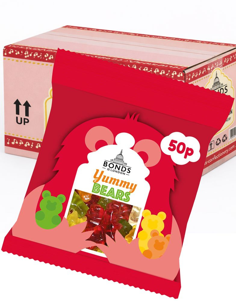 20 stk Yummy Bears - Bonds of London - Hel Eske 1 kg (UK)