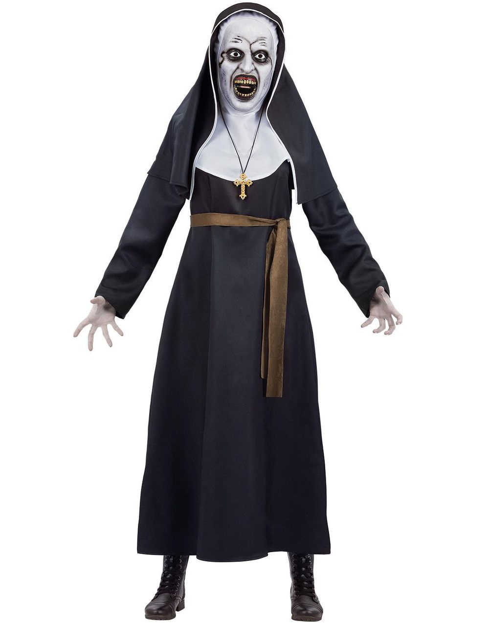The Nun Conjuring - Lisensiert Dame Kostyme med Maske