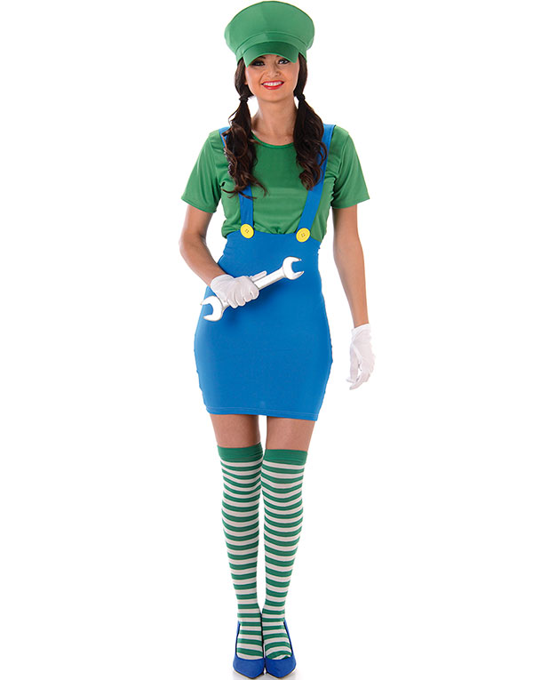 Luigi Inspirert Damekostyme