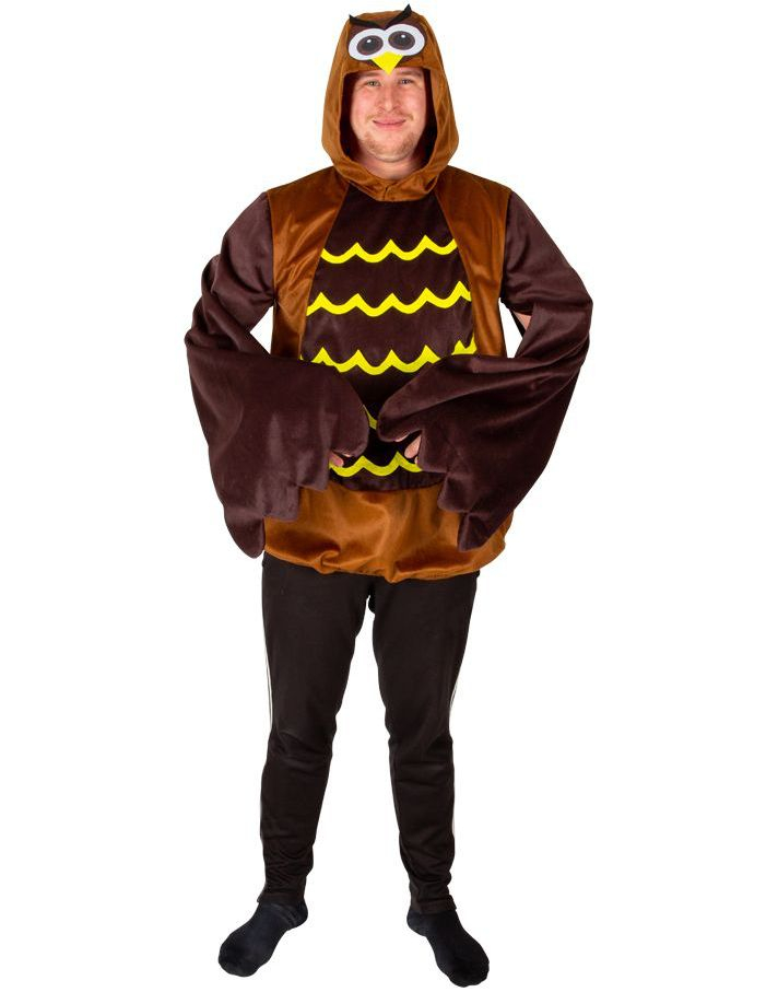 Uglekostyme med Hette til Herre - Onesize