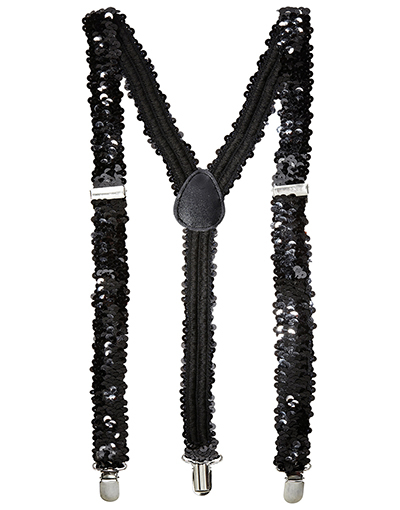 Buksesele med Svarte Paljetter