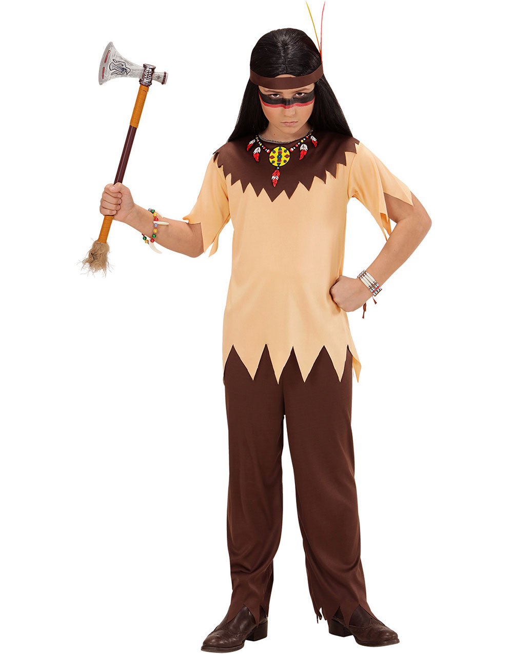 Indianerkostyme til Barn 3 Deler