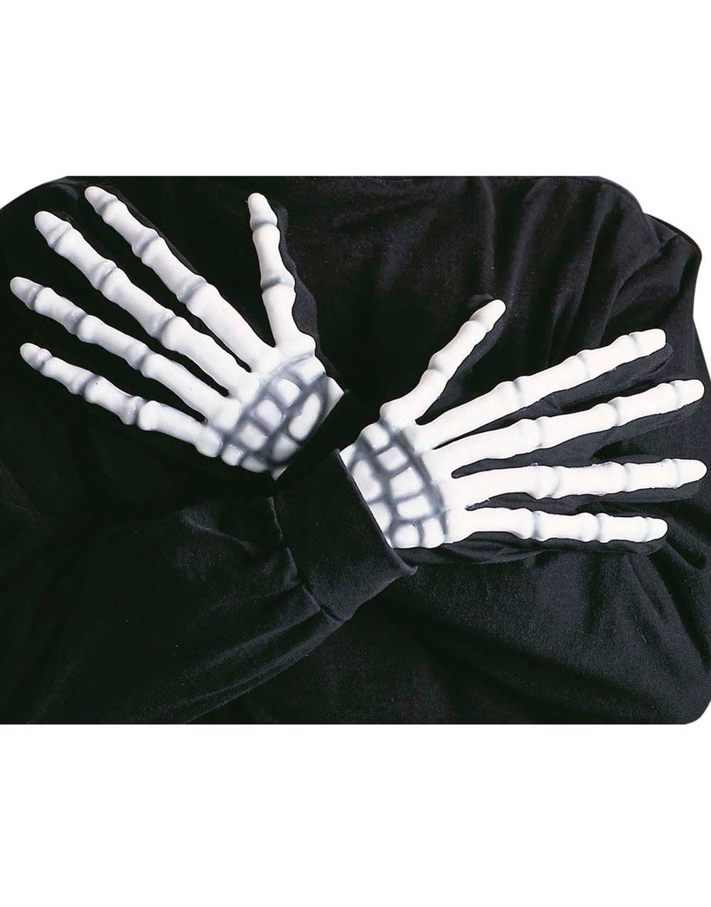 Svarte hansker med 3D Skjellethender - Lyset i Mørket
