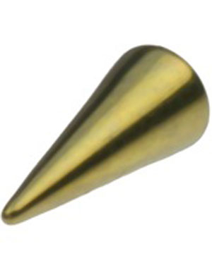 Gullfarget Spike Titankule - 3x7 mm