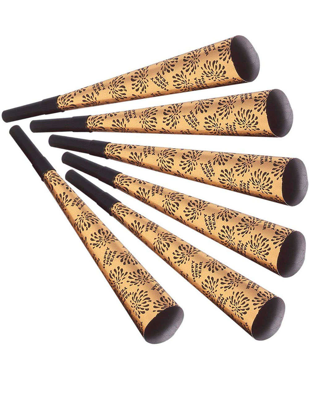 6 stk - Happy New Year Fest Trompeter Gull