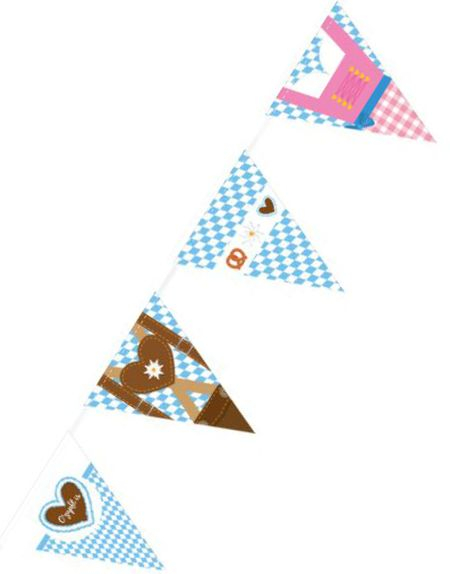 4 meter O'zapft Is Oktoberfestbanner - Bierfest
