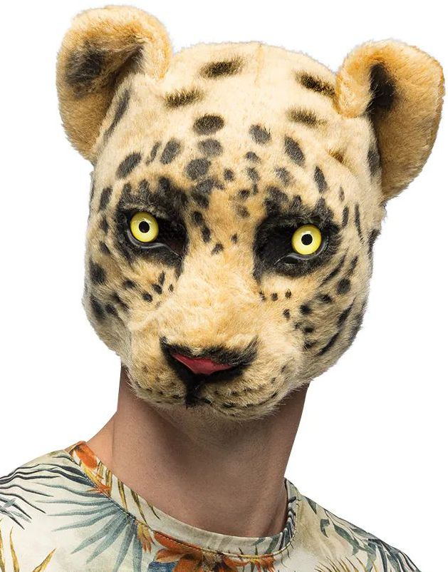 Leopard Plysjmaske