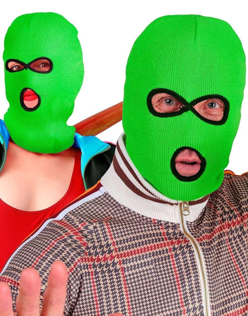 Neon Grønn Balaklava/Finlandshette